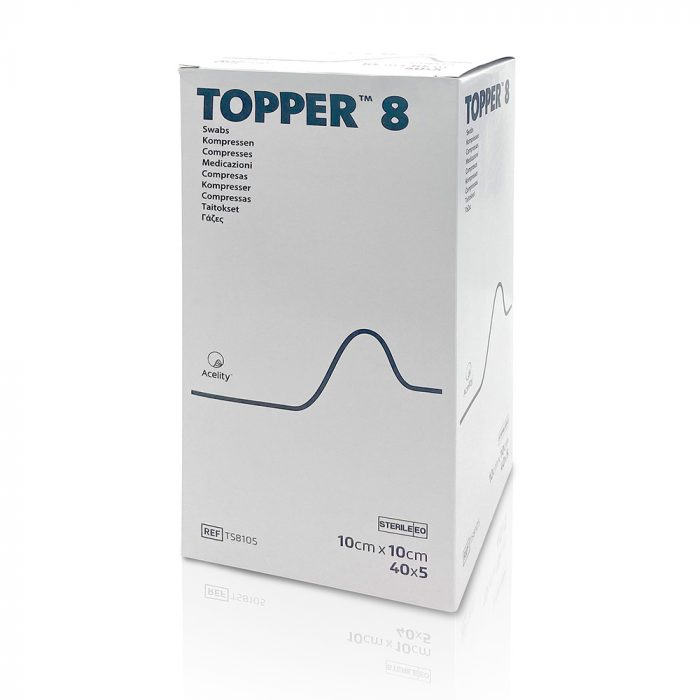 Topper 8 Gauze Swabs Sterile (10 X 10cm) | Consumables | Fox Pharma